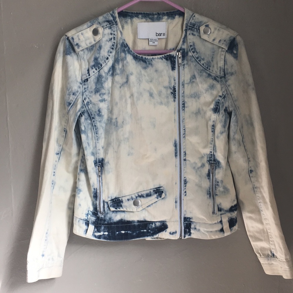 Bar lll - Acid wash denim jacket
